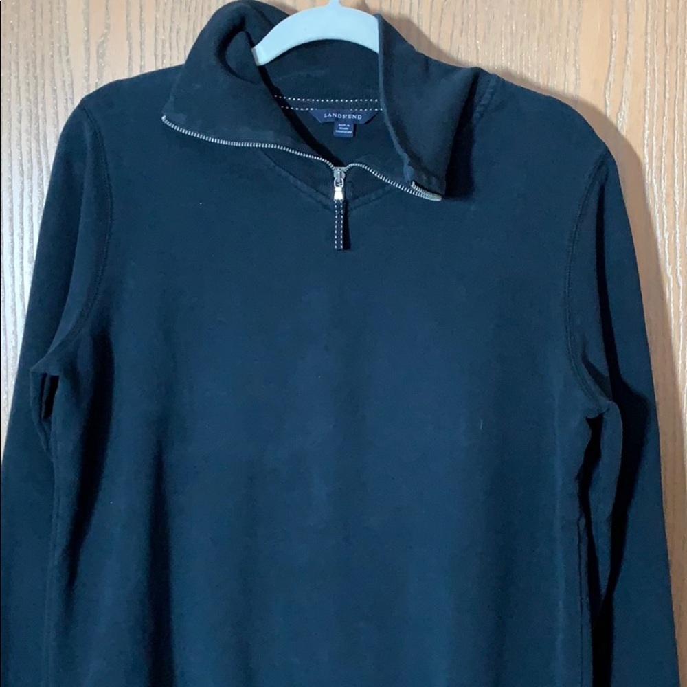 Land’s End zip neck sweatshirt navy M (large)